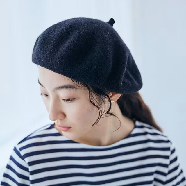 カシミヤのニット帽