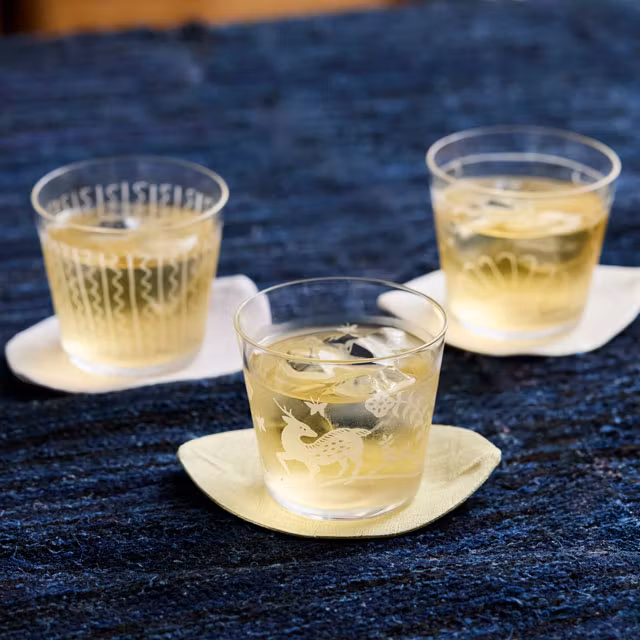 重ねてしまえる耐熱硝子のマグカップ